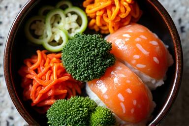 地元の食材を使ったヘルシー料理